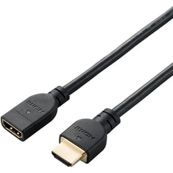 HDMI延長ケーブル 1m 4K 60p 金メッキ ブラック DH-HDEX10BK