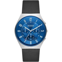 GRENEN メンズ BKレザー クロノグラフ 42mm 並行輸入品 2年保証 SKW6820