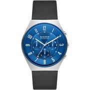 GRENEN メンズ BKレザー クロノグラフ 42mm 並行輸入品 2年保証 SKW6820