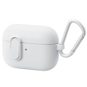 AVA-AP2TSLWH [AirPods Pro 用 ケース カバー カラビナ付 MagSafe充電対応 ホワイト]