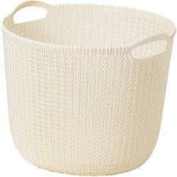 CURVER（カーバー） ニットラウンドバスケット 30L ホワイト CV-202
