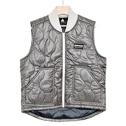AKRYUR118-XL ゆるキャン△ ふじさんロゴ キルティングベスト XLサイズ [キャラクターグッズ]