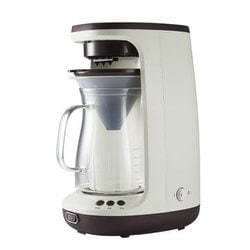 コーヒーメーカー Toffy HOT＆ICEハンドドリップコーヒーメーカー アッシュホワイト ガラスサーバー K-CM10-AW