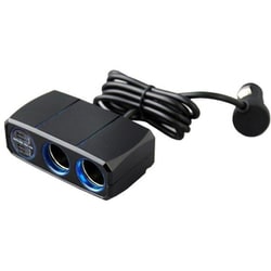 2連セパレートソケット 2リバーシブルUSB 4.8A 12/24V対応 KX-227
