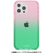 15439 [Seethru シースルー iPhone 13 Pro用クリアケース Grass Green/Bright Pink]