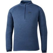 キャスター ウール II ジップ ロングスリーブ CASTORWOOL II ZIP M MIV01978 SAPHIR 7317 Mサイズ(日本：Lサイズ) [アウトドア カットソー メンズ]