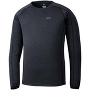 キャスター ウール II クルー ロングスリーブ CASTORWOOL II CREW M MIV01979 BLACK-NOIR 0247 Sサイズ(日本：Mサイズ) [アウトドア カットソー メンズ]