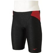 メンズハーフスパッツ N2JB1601 96 ブラック×レッド Mサイズ [水着 メンズ]