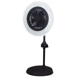 ファン付LED照明 スタンド ブラック DLF-D300BK
