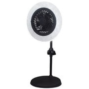 ファン付LED照明 スタンド ブラック DLF-D300BK