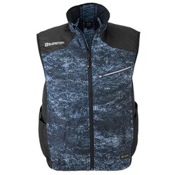 G-7709 [空調風神服 VOLT COOL（ボルトクール） 日傘遮熱 風ダウンベスト ドットカモ Sサイズ/女性シルエット]