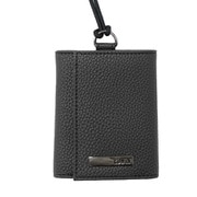 EDWIN シュリンク合皮 ネックストラップ付 ウォレット BLACK 22269192