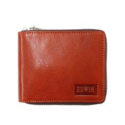 EDWIN イタリーレザー ラウンドZIP 二つ折財布 D.ORANGE 22269201