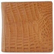 二つ折り財布 カイマン＆牛革コンビ CAMEL 0928 CAMEL
