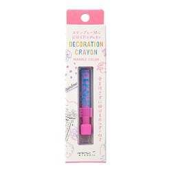 デコレーションクレヨン ピンク×水色 38108006