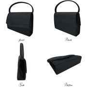 8182 BLACK [3点セット・袱紗（ふくさ）付き ブラックフォーマルバッグ]