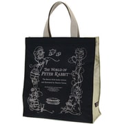 0646 BLACK [PETER RABBIT（TM） （ピーターラビット（TM）） スクエア型トートバッグ（S）]