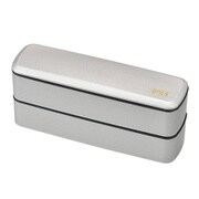 弁当箱 スリムランチ Border 660ml メタシルバー