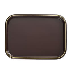 トレー 角 24cm 溜 漆器 日本製