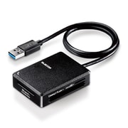 MR3-C402BK [ カードリーダー USB3.0 超高速 【SD+microSD+MS+CF対応】 ケーブル50cm付 USB-A ブラック]