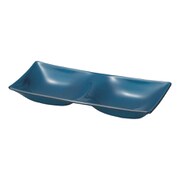 仕切り皿 17cm 藍彩 プラスチック ツープレート 山中塗り 日本製