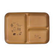 ランチプレート 子供用 15cm 森の仲間たち 子供用食器 プラスチック 日本製 ブラウン