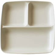 ランチプレート 23cm スクエア MIN FARG プラスチック 子供用食器 食洗機対応 スタッキング 日本製 グレー