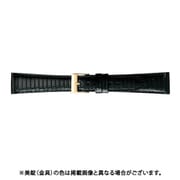 BTB524AO [時計ベルト グレーシャストカゲ革 17mm幅 ブラック]