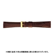BTB524BR [時計ベルト グレーシャストカゲ革 19mm幅 ダークブラウン]