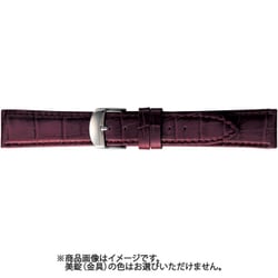 BKMB053EP [時計ベルト スコッチガードレザー牛革 18mm幅 ワイン]