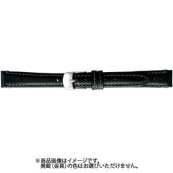 BCMB003AL [時計ベルト スコッチガードレザー牛革 14mm幅 黒]