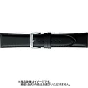 BCMB002AU [時計ベルト スコッチガードレザー牛革 22mm幅 黒]