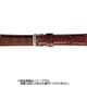 BKMB051CP [時計ベルト スコッチガードレザー牛革 18mm幅 茶]