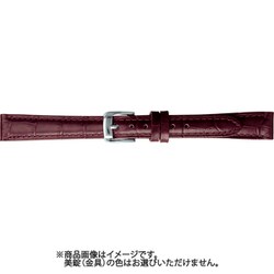 BKMB051EI [時計ベルト スコッチガードレザー牛革 12mm幅 ワイン]