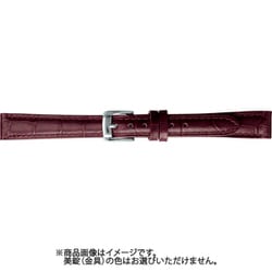 BKMB051EL [時計ベルト スコッチガードレザー牛革 14mm幅 ワイン]