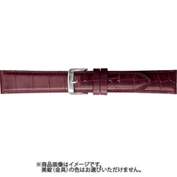 BKMB051ER [時計ベルト スコッチガードレザー牛革 19mm幅 ワイン]