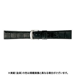 BWB005AP [時計ベルト グレーシャスワニ革 18mm幅 ブラック]