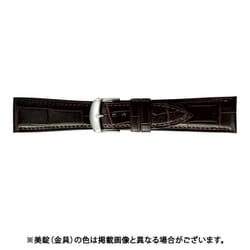 BWB030BU [時計ベルト グレーシャスワニ革 22mm幅 ダークブラウン]