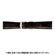 BWB030BU [時計ベルト グレーシャスワニ革 22mm幅 ダークブラウン]
