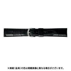 BWB019AN [時計ベルト グレーシャスワニ革 16mm幅 ブラック]