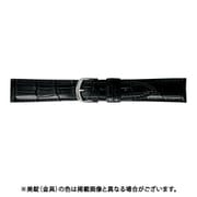 BWB019AN [時計ベルト グレーシャスワニ革 16mm幅 ブラック]