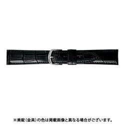 BWB019AP [時計ベルト グレーシャスワニ革 18mm幅 ブラック]