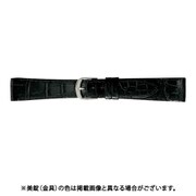 BWB212AP [時計ベルト グレーシャスワニ革 18mm幅 ブラック]
