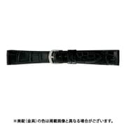 BWB212AS [時計ベルト グレーシャスワニ革 20mm幅 ブラック]
