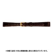 BWB512BI [時計ベルト グレーシャスワニ革 12mm幅 ダークブラウン]