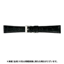 BWB112AP [時計ベルト グレーシャスワニ革 18mm幅 ブラック]