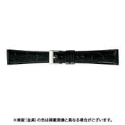 BWB112AR [時計ベルト グレーシャスワニ革 19mm幅 ブラック]