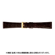 BWB112BP [時計ベルト グレーシャスワニ革 18mm幅 ダークブラウン]