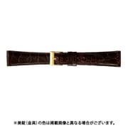 BWB112BR [時計ベルト グレーシャスワニ革 19mm幅 ダークブラウン]