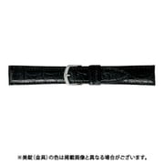 BWB020AR [時計ベルト グレーシャスワニ革 19mm幅 ブラック]